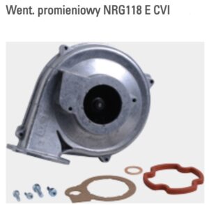 Wentylator promieniowy NRG118 E CVI – 7833759 – do Vitodens 100-W model WB1B 26 / 35 kW – Viessmann